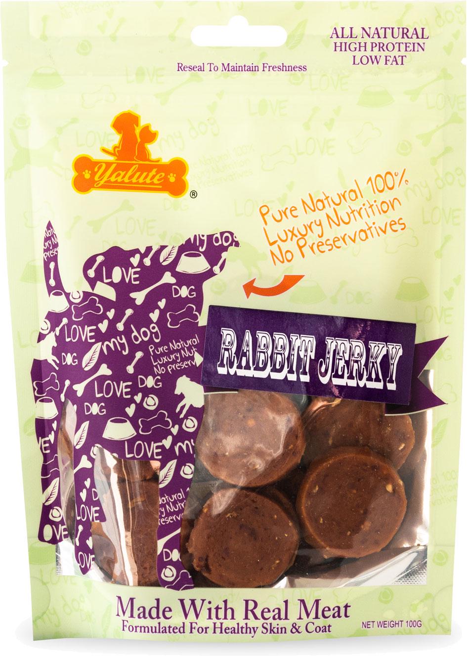 Лакомство для собак Yalute Rabbit and Apple Bit Кролик и яблоко 100 г (4820261920574)