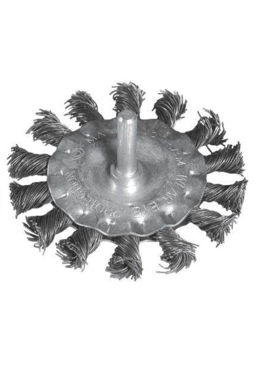 Щетка кольцевая Intertool для дрели пучки крученой проволоки1/4" 100 мм (BT-8100)