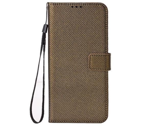 Чехол-книжка Fabric Texture для Motorola Moto G60s Коричневый