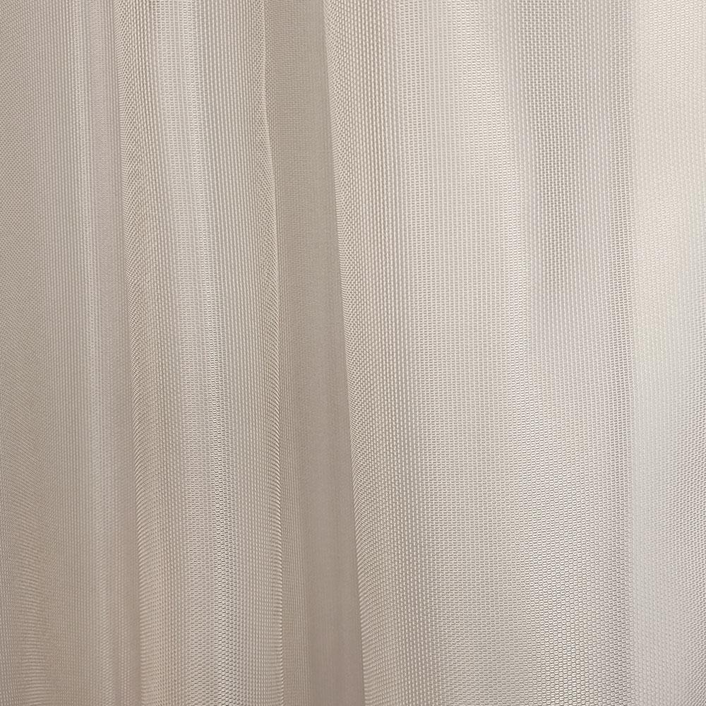 Комплект тюль на кухню сітка бежевий 140х170 см 2 шт. з підв'язками (20305- 140-2) - фото 2