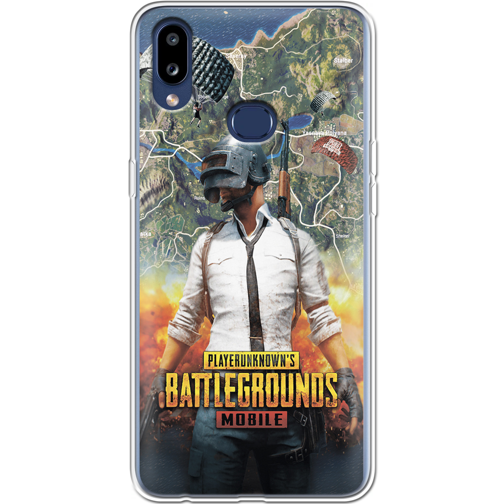Чехол Boxface Samsung A107 Galaxy A10s PUBG Mobile Прозрачный силикон (37944-up2309-37944)