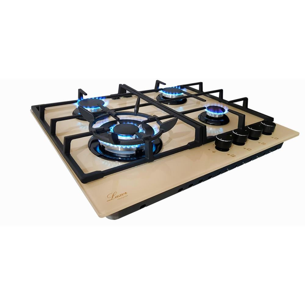 Варочная поверхность газовая Luxor EGBL 740 R CH с подставкой WOK Бежевый (24144924) - фото 2 Варочная поверхность газовая Luxor EGBL 740 R CH с подставкой WOK Бежевый (24144924) - фото 2