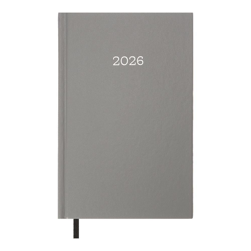 Дневник датированный 2026 Buromax Simple A5 320 стр. Серый (BM.21166-09)