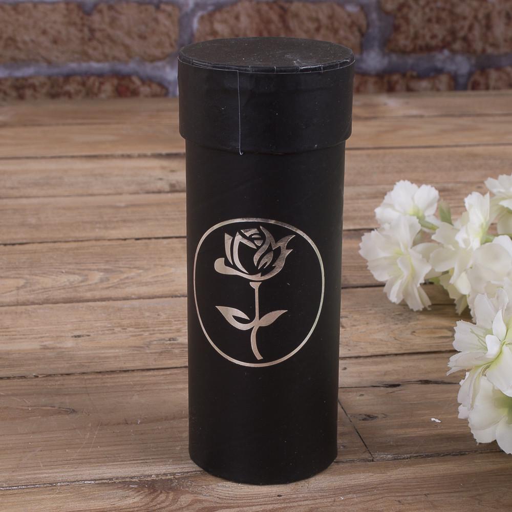 Кашпо под цветы пробирка Черный (4436-7)