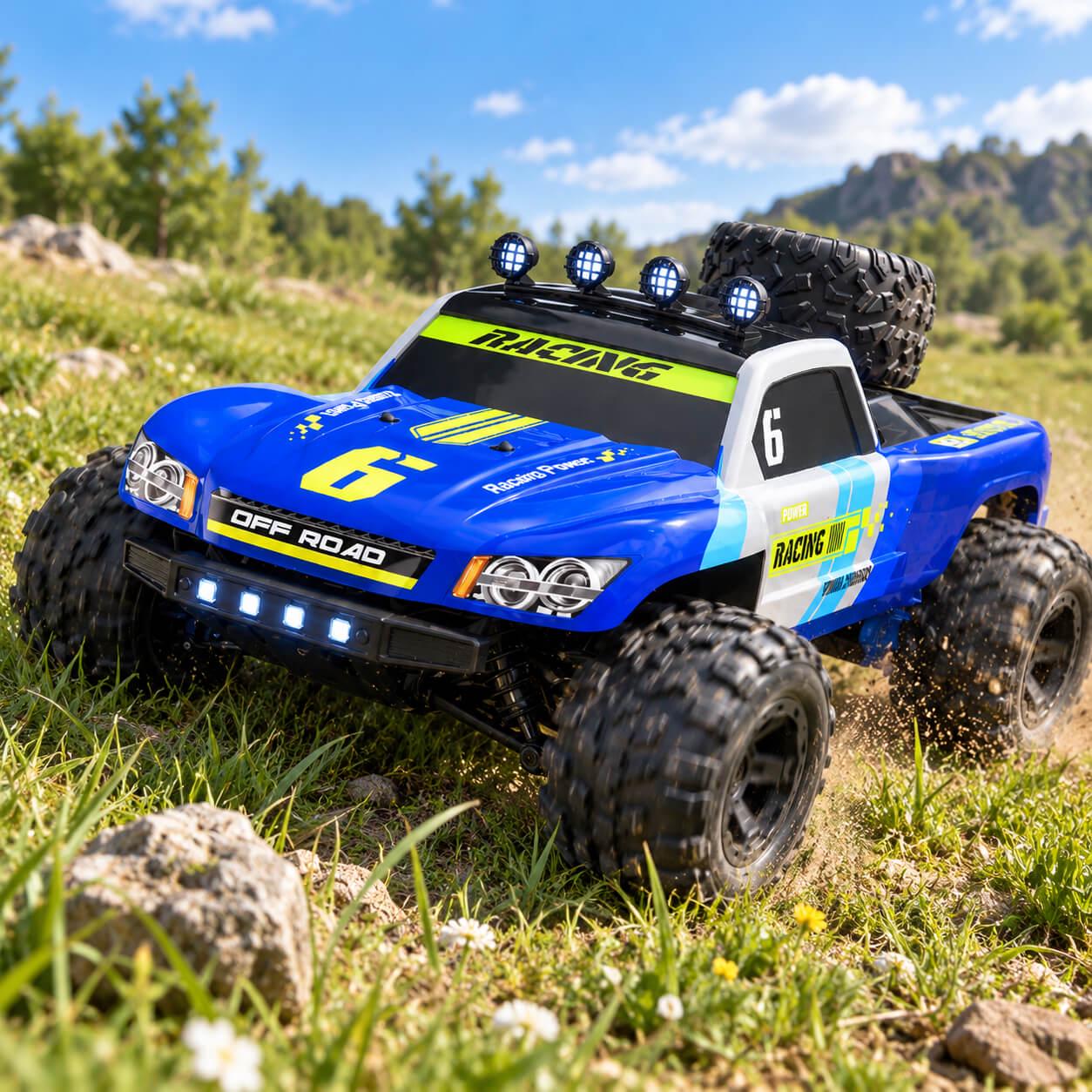 Машинка на радіокеруванні KFPLAN KF19 1:18 4WD пропорційне керування до 30 км/год до 22 хвилин до 80 м Синій