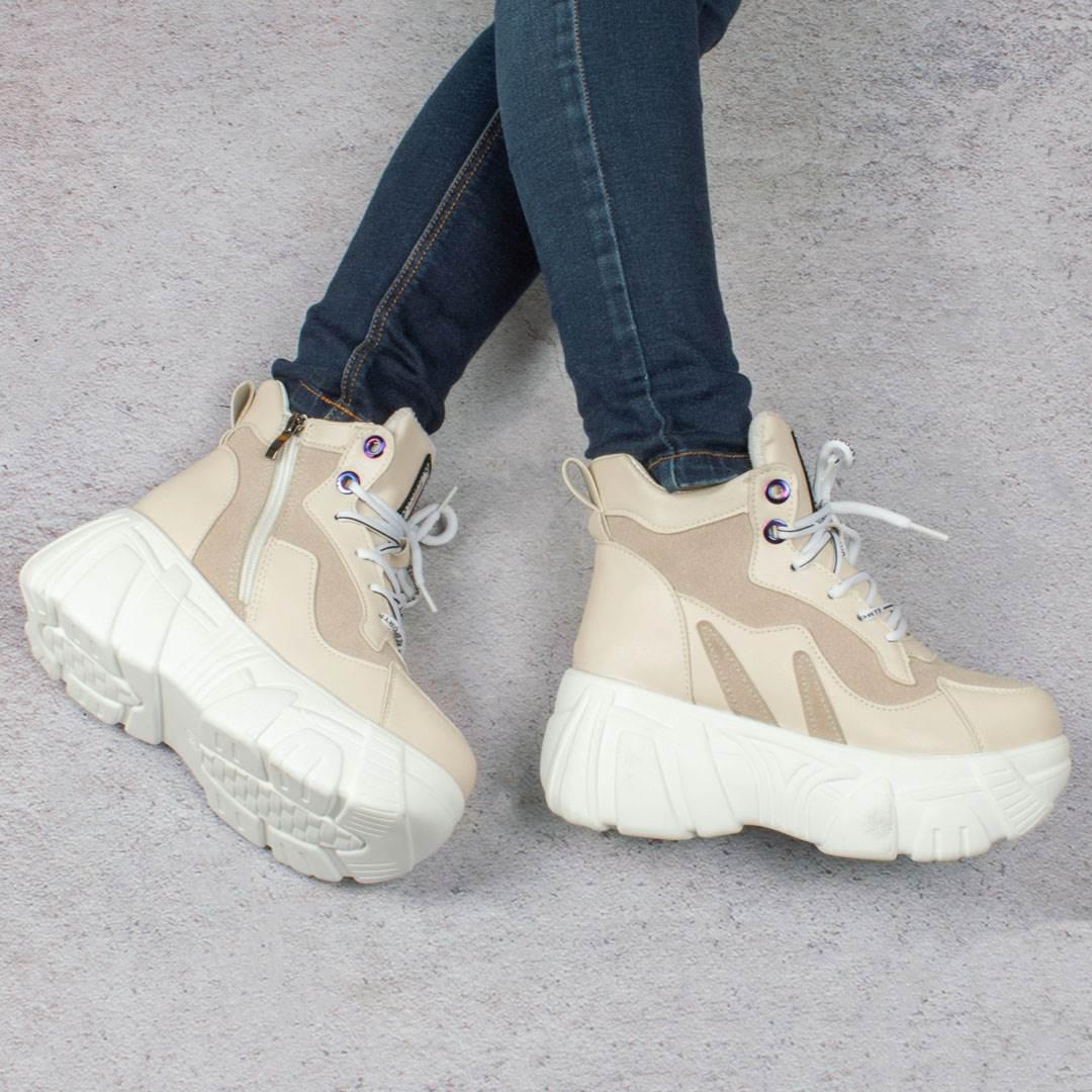 Ботинки женские на массивной подошве 326671 р. 37 23,5 см