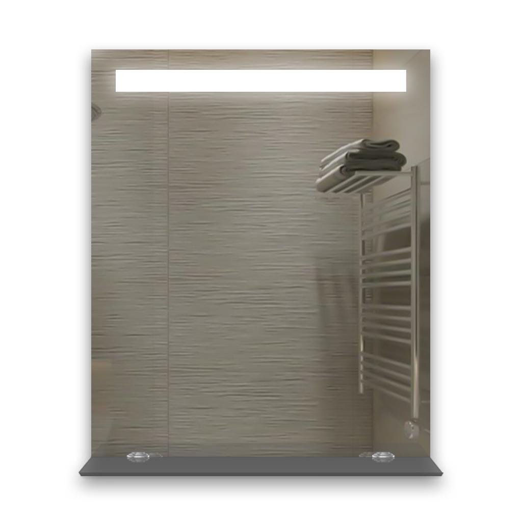 Дзеркало L SR-08 з LED підсвіткою та полицею 500х700 мм