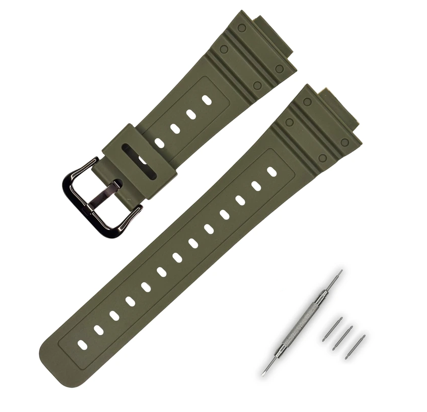 Ремінець для Casio G-Shock DW-5600 B Army Green BK (17676) Ремінець для Casio G-Shock DW-5600 B Army Green BK (17676)