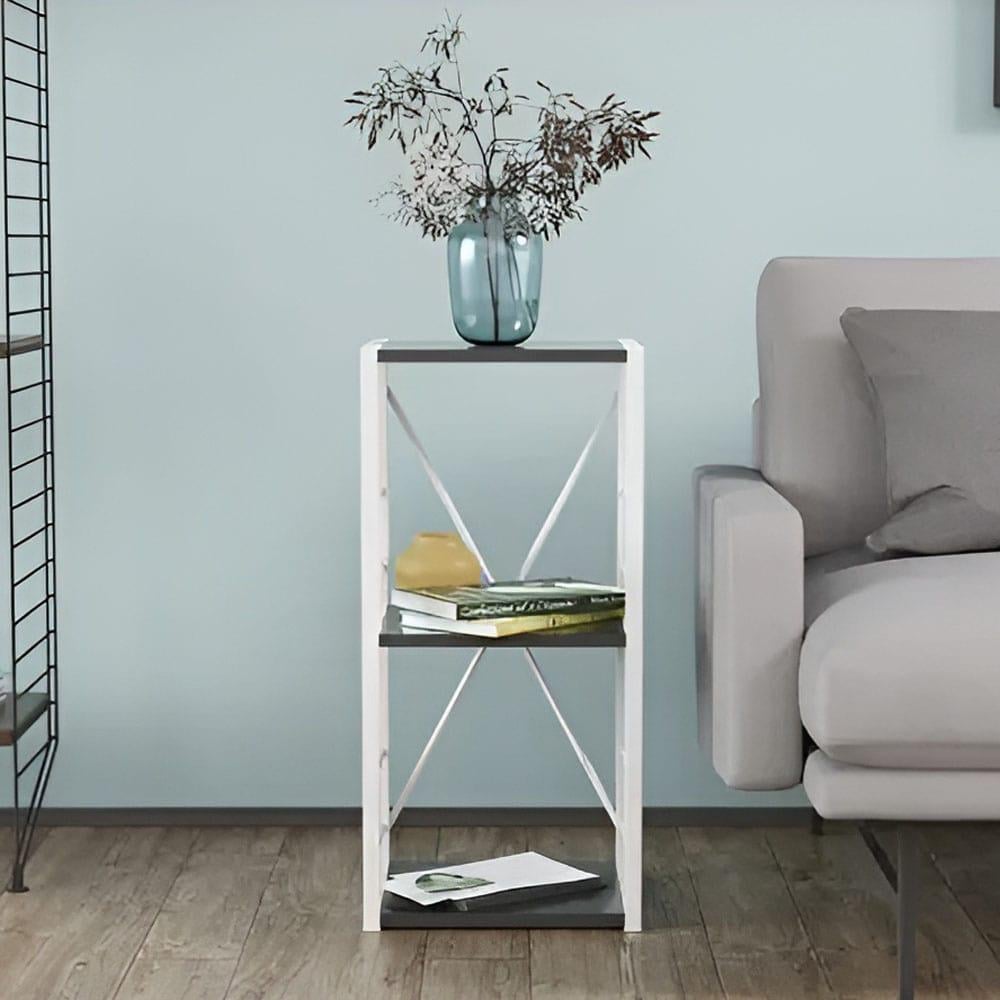 Этажерка Ferrum-decor Коннект 3/34 ДСП 16 мм 73x34x28 см Белый/Сосная Кембра (FRD-104300)