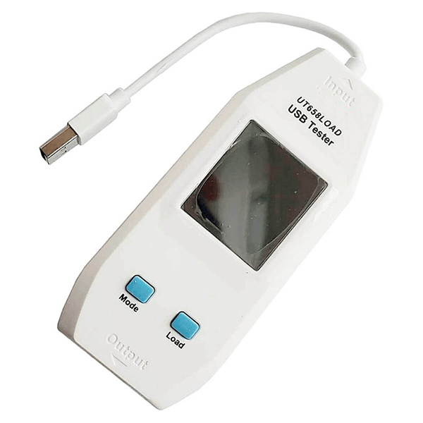 Тестер USB цифровой универсальный Uni-T UT658 LOAD с поддержкой проверки емкости и сопротивления белый (168-31-60-548)