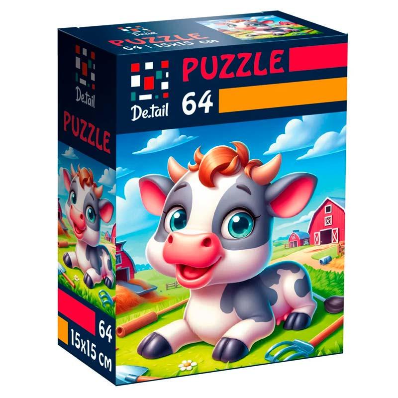 Пазлы Vladi Toys De.tail Веселая коровка 64 дет. (DT1234-19) Пазлы Vladi Toys De.tail Веселая коровка 64 дет. (DT1234-19)
