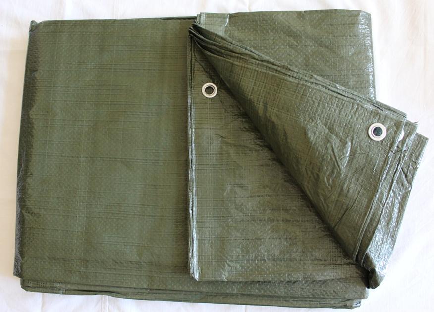 Тент водостійкий універсальний 8х12 м +-5% 100 г/м2 Темно-зелений (Tarpaulin 710070)