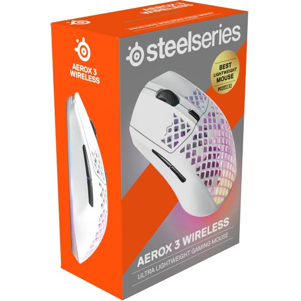 Компьютерная мышка SteelSeries Aerox 3 Wireless Snow Белый (62608) - фото 5