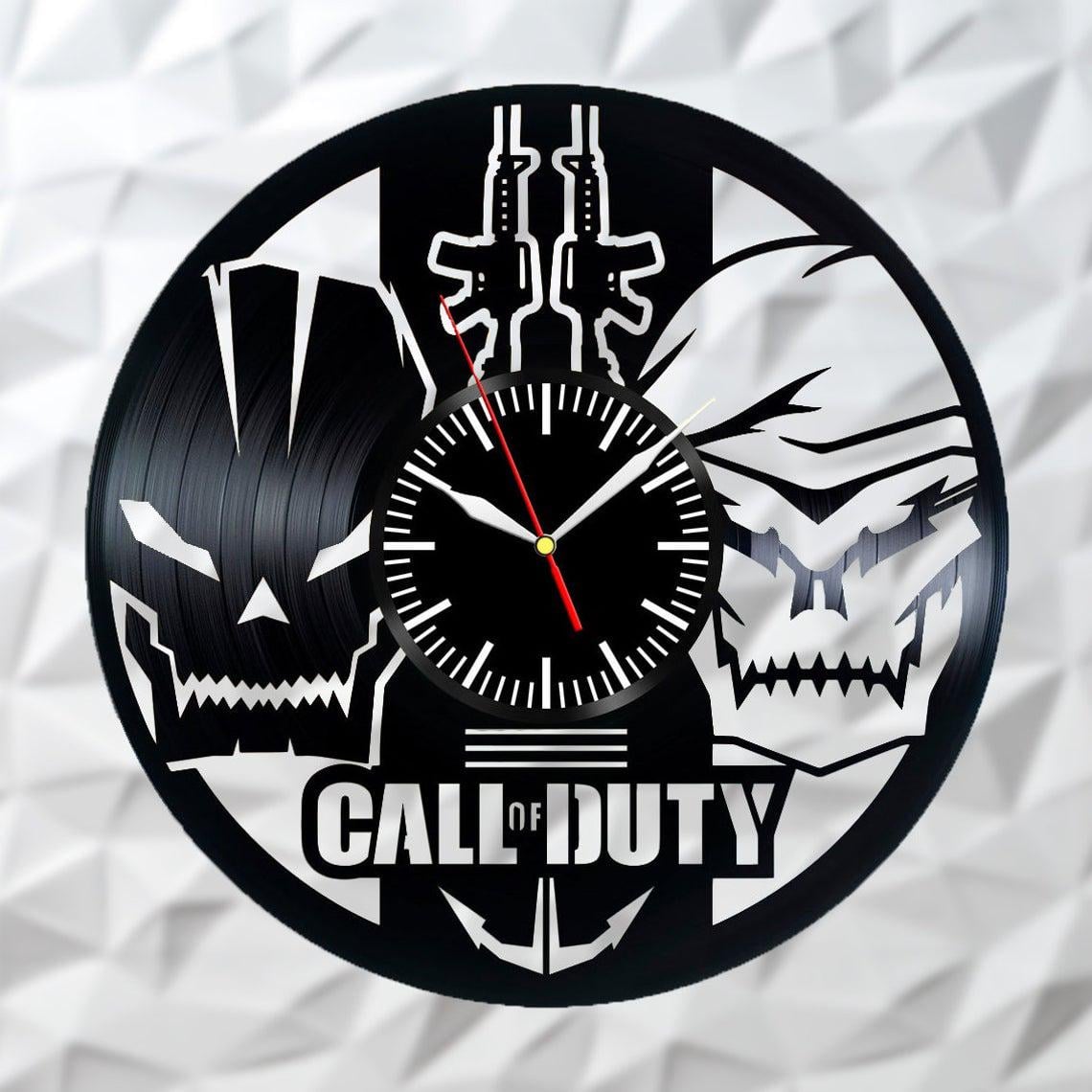 Часы настенные Call of Duty 2916 из виниловой пластинки