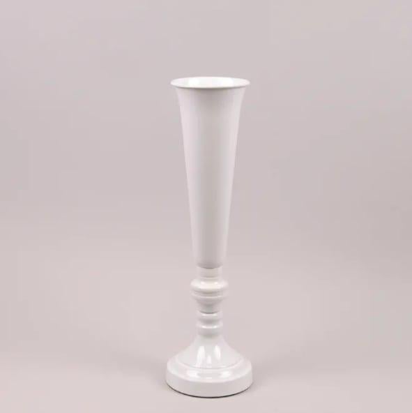 Ваза металлическая Flora 49 см Белый (26943)