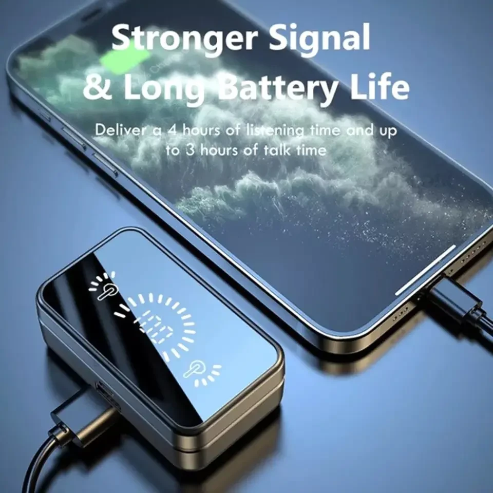 Наушники беспроводные TWS с цифровым зеркальным дисплеем (S20) - фото 10 Наушники беспроводные TWS с цифровым зеркальным дисплеем (S20) - фото 10