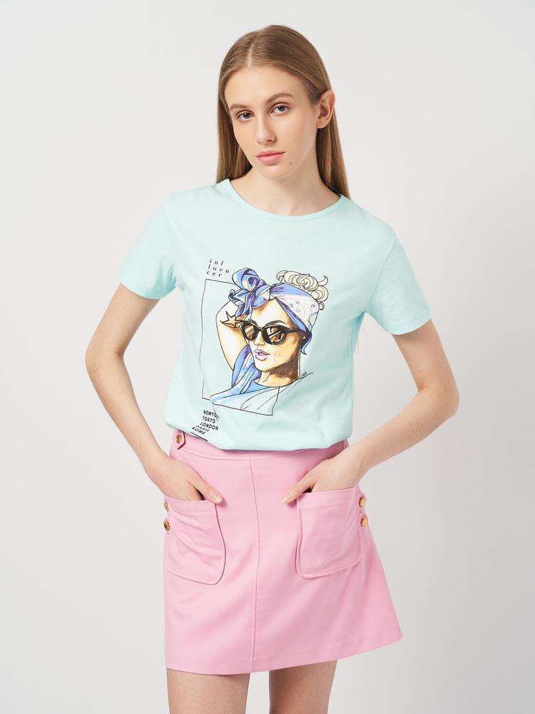 Футболка женская Frekans 73-2012х40 М Зеленый (25737672)