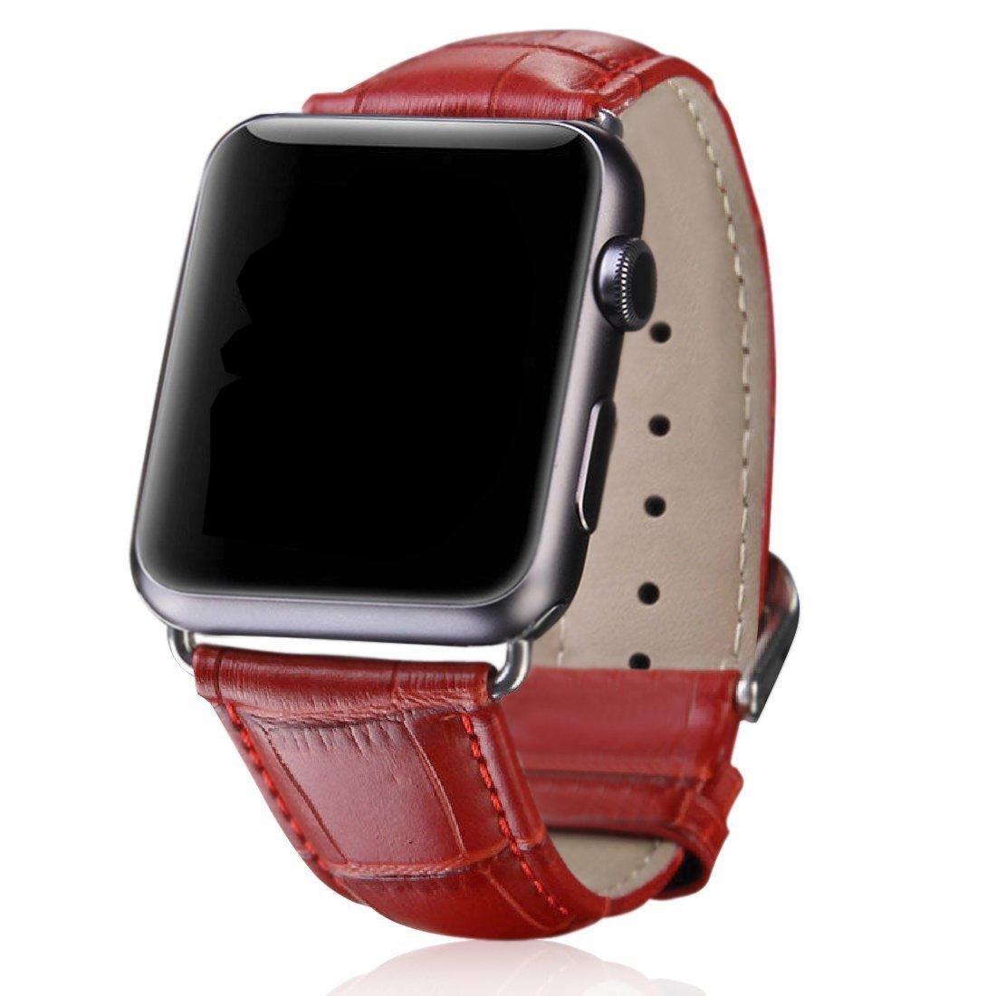 Ремінець шкіряний Melkco Premium Leather Strap Apple Watch 42/44/45 мм APIW42LSST1RDCR Red