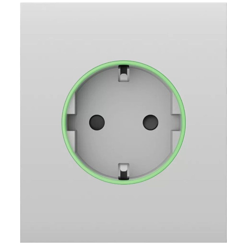 Фронтальна панель Ajax CenterCover smart type F 55 для вбудованої розетки White (31022122)