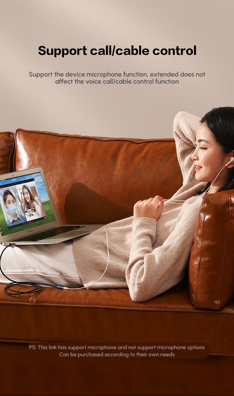 Аудіокабель з підтримкою мікрофона UGREEN 5 м в нейлоновому обплетенні позолочені конектори Hi-Fi звук 5 м Синьо-чорний (60636) - фото 5 Аудіокабель з підтримкою мікрофона UGREEN 5 м в нейлоновому обплетенні позолочені конектори Hi-Fi звук 5 м Синьо-чорний (60636) - фото 5