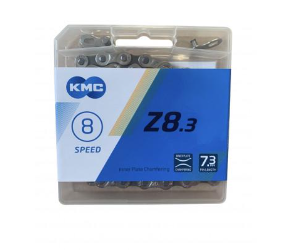 Цепь на велосипед KMC Z8.3 1/2x3/32 114 звеньев с замком Silver/Gray (BZ08NG114) Цепь на велосипед KMC Z8.3 1/2x3/32 114 звеньев с замком Silver/Gray (BZ08NG114)