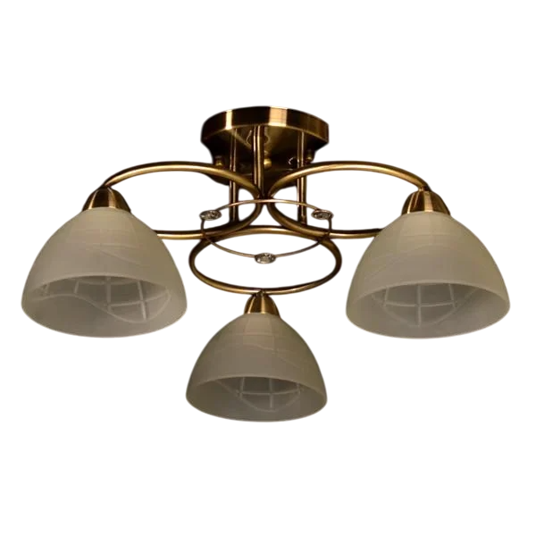 Потолковая люстра классическая Свет SH-1018/3 AB на три плафона античная