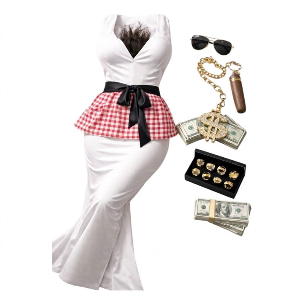 Карнавальний костюм Millionaire/Mafia Queen Lady Style повний комплект (34118285)