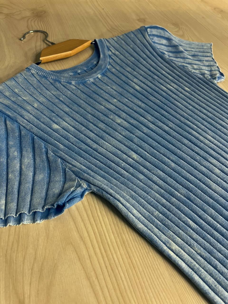 Платье женское Fashion 3042 длинная трапеция трикотажное в рубчик OS Голубой (26404729) - фото 10 Платье женское Fashion 3042 длинная трапеция трикотажное в рубчик OS Голубой (26404729) - фото 10