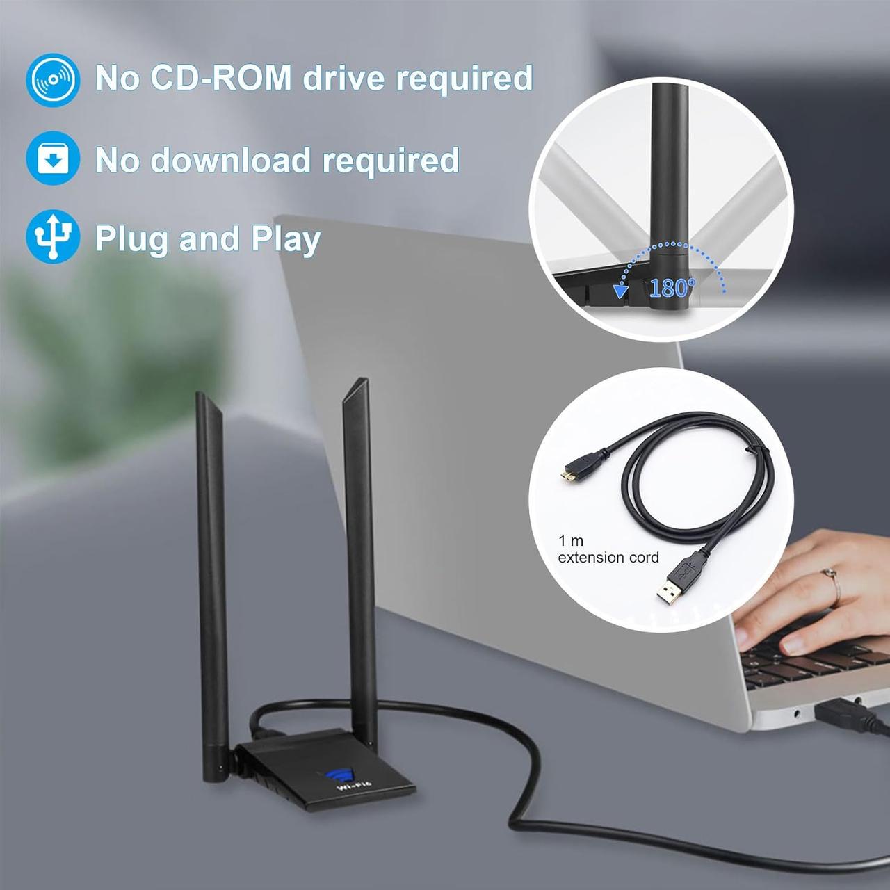 Адаптер USB WiFi USB WiFi для ПК AX1800 - фото 6 Адаптер USB WiFi USB WiFi для ПК AX1800 - фото 6