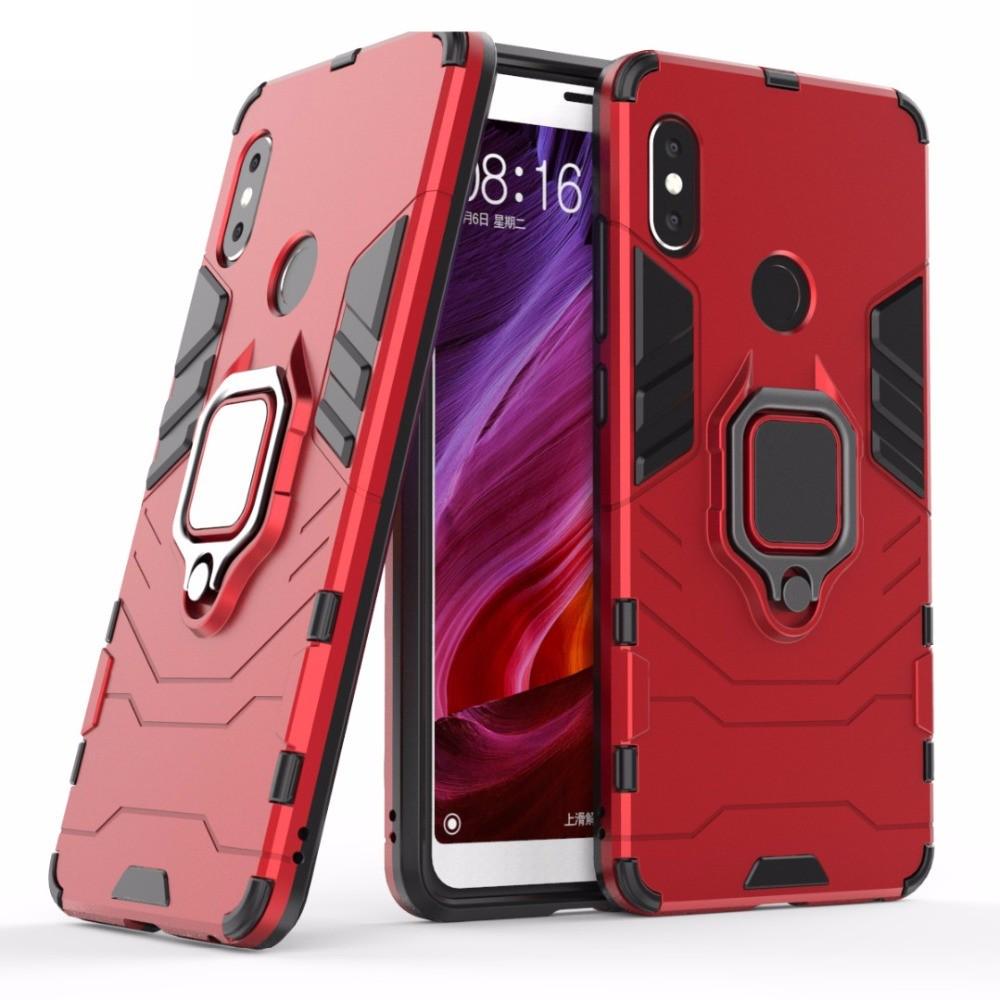 Противоударный чехол Transformers для Xiaomi Redmi Note 5 (подставка кольцо) Red (07354-2D)