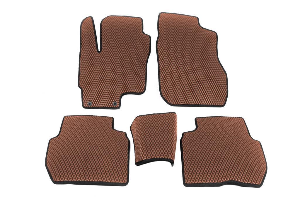 Коврики EVA P-HEV Digital Designs для Mitsubishi Outlander 2012-2021 гг. этилвинилацетат Коричневый