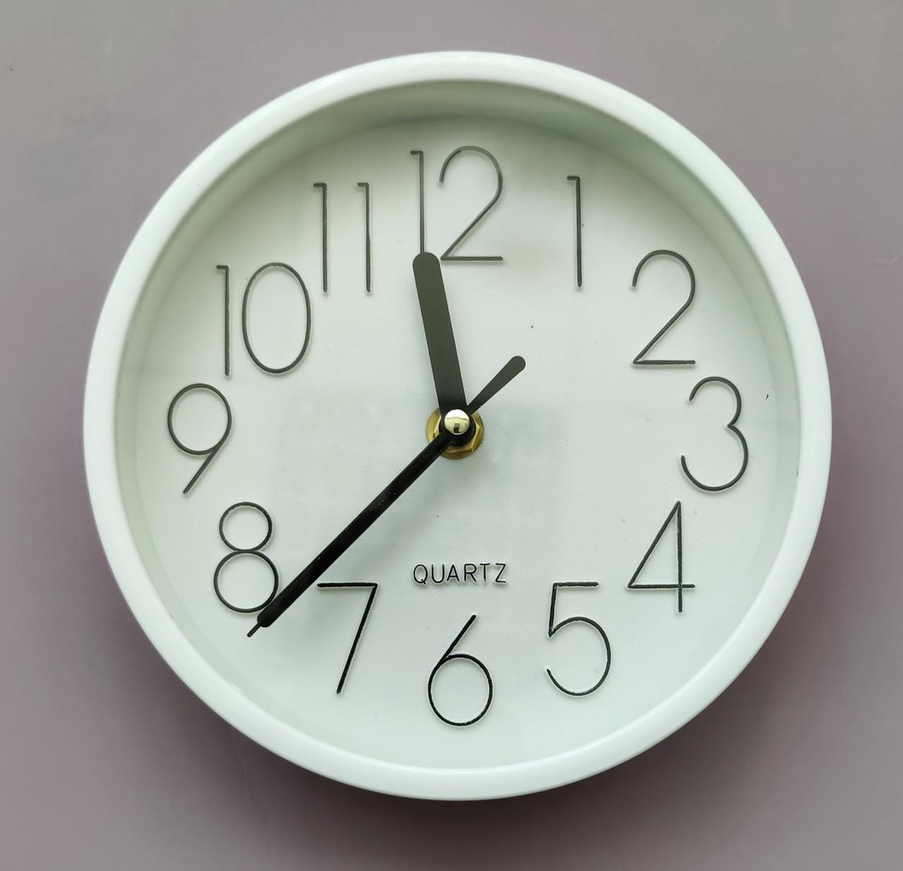 Часы настенные Quartz пластмассовые 17x17 см (Q5168W)
