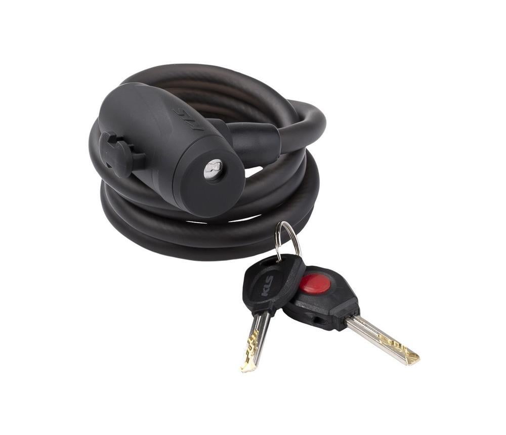 Замок тросиковый KLS Coil 10х1200 мм (1085-8585019308894)