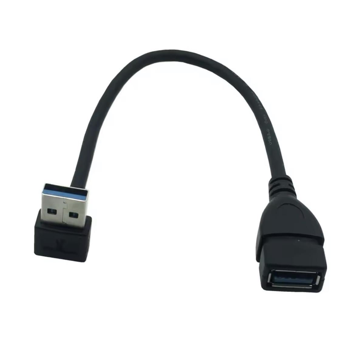 Кабель переходник угловой USB 3.0 мама-папа 90° вверх (2445031408) Кабель переходник угловой USB 3.0 мама-папа 90° вверх (2445031408)