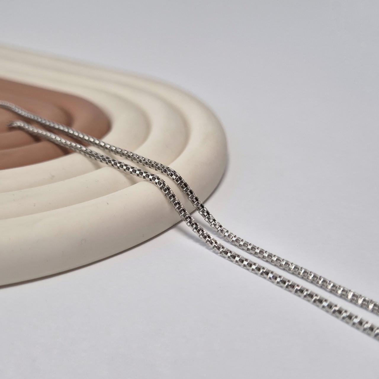 Ланцюжок круглий срібло 925 проби родоване 3,45 г 45 см (gw200rod)