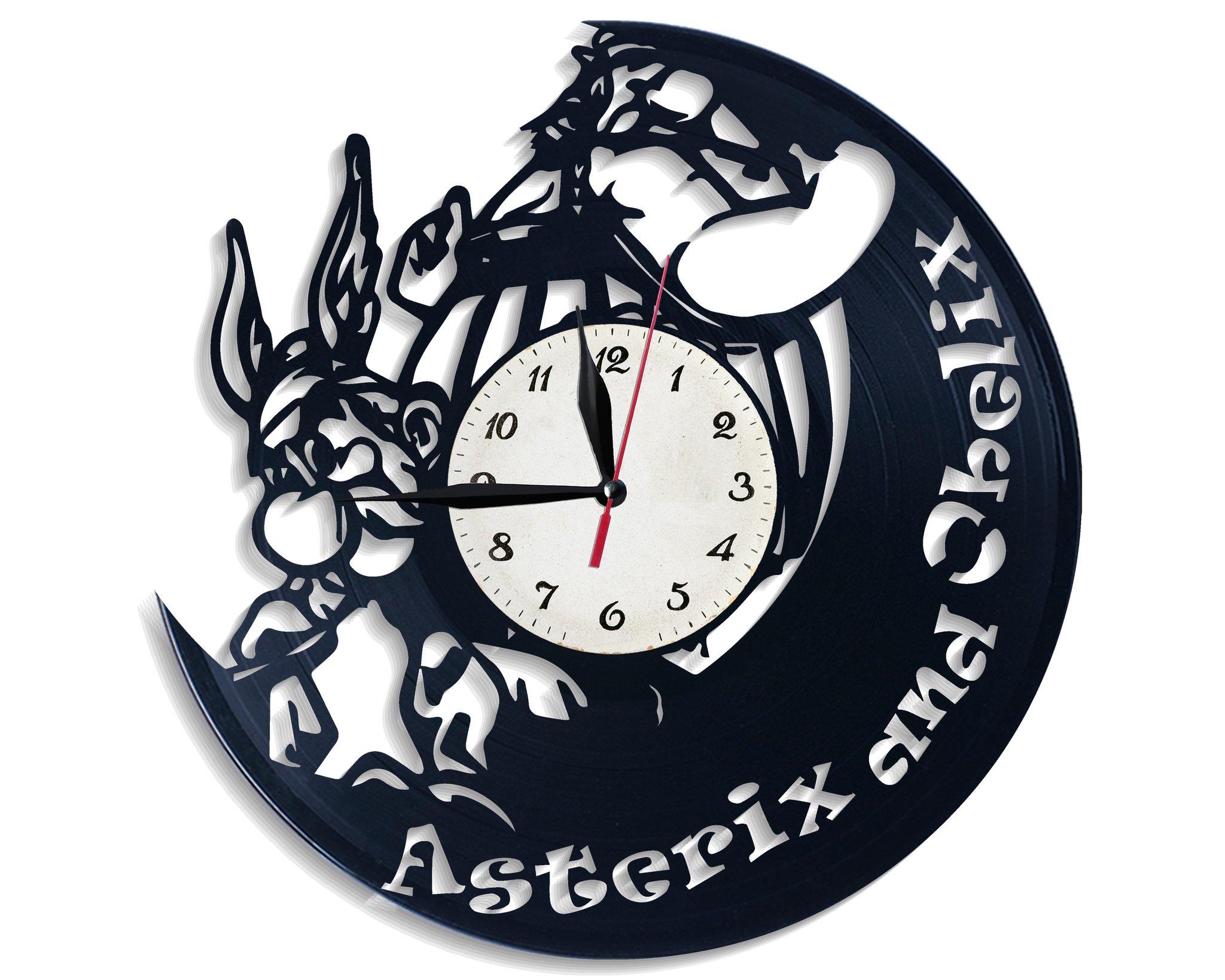 Часы настенные Астерикс и Обеликс 2520 из виниловой пластинки