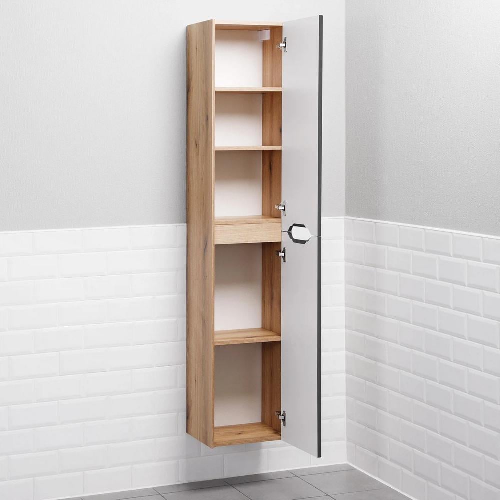 Пенал подвесной MVK Vostok Mirri 30 эмаль правый 300х300х1700 мм Графит матовый (mrp130gh) - фото 5 Пенал подвесной MVK Vostok Mirri 30 эмаль правый 300х300х1700 мм Графит матовый (mrp130gh) - фото 5