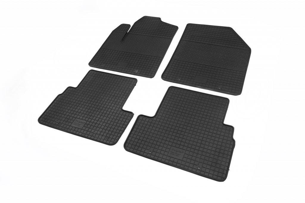 Резиновые коврики Polytep для Ford Connect 2010-2013 гг. резина Черный
