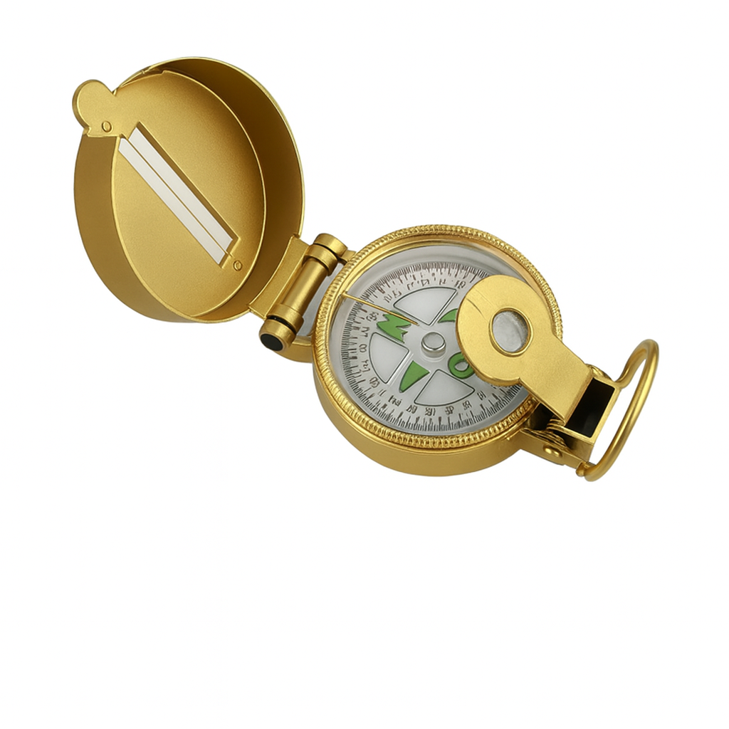 Компас туристический DC-45-3C в металлическом корпусе Золотистый (29466227)