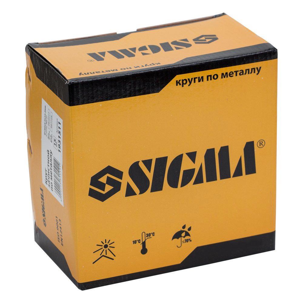 Коло зачистне Sigma по металу ø 180x6,0x22,2 мм 8500 об/хв (1931511) - фото 3 Коло зачистне Sigma по металу ø 180x6,0x22,2 мм 8500 об/хв (1931511) - фото 3