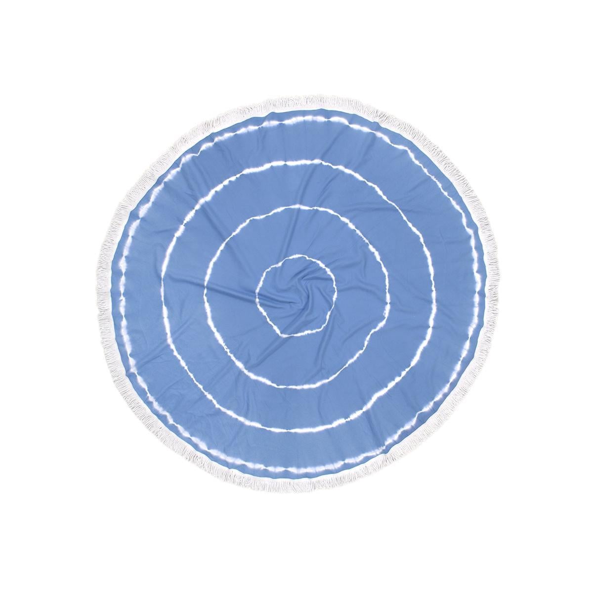 Полотенце Barine Pestemal Swirl Roundie 180 г/кв. м 150x150 см Blue (5289337)