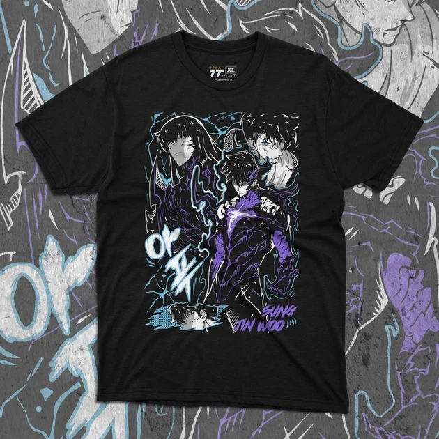 Футболка мужская с принтом Solo Leveling Sung Jin-Woo 7 р. 48 (Anime0922)