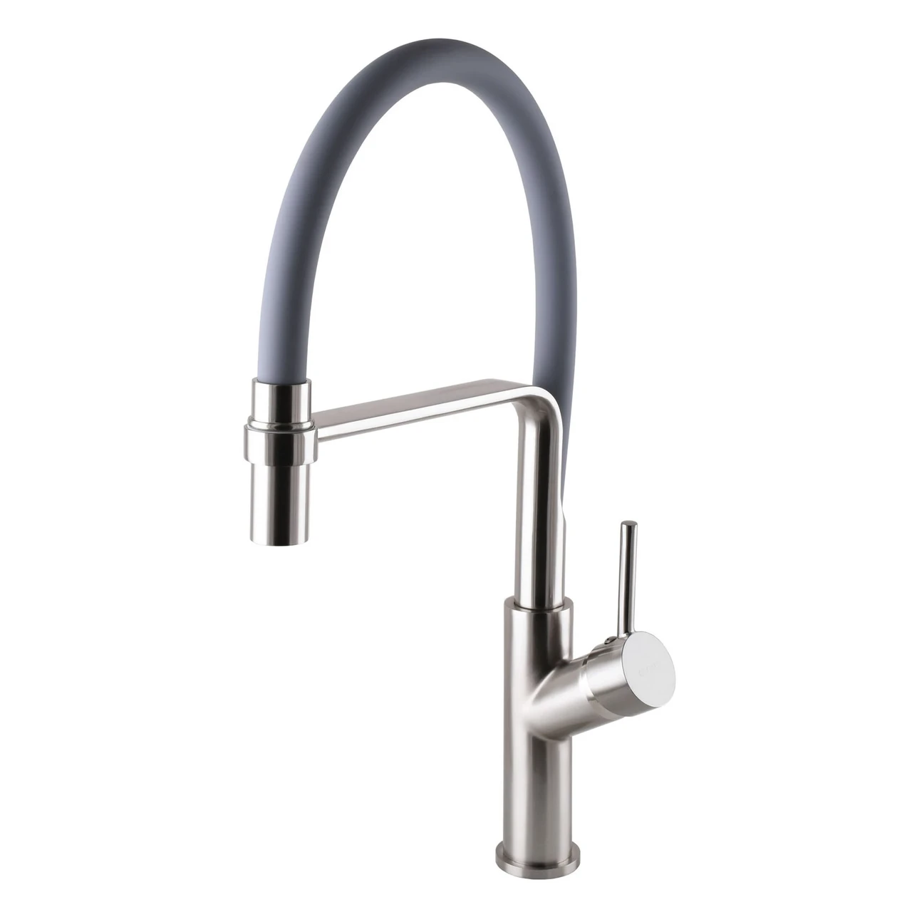 Смеситель для кухни Globus Lux DENVER Flex GDF-32-08-02 гофроизлив латунь Сталь/Серый (1000000386)