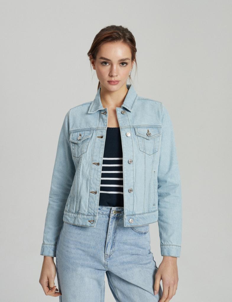 Куртка жіноча джинсова Diverse BOREA M Блакитний (5902598826695) - фото 2 Куртка жіноча джинсова Diverse BOREA M Блакитний (5902598826695) - фото 2