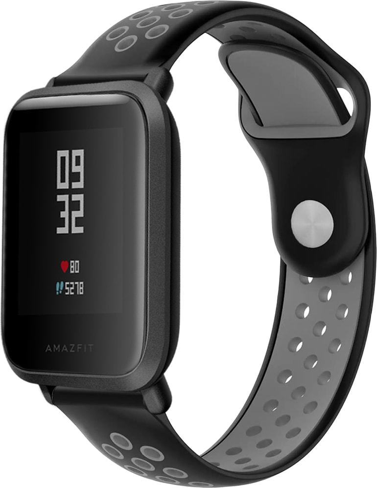 Ремінець Sport для Amazfit Bip Black Grey (33359-53) Ремінець Sport для Amazfit Bip Black Grey (33359-53)