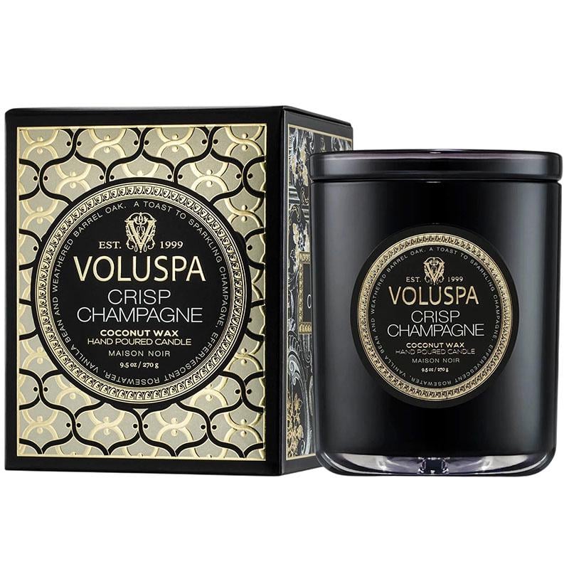 Свеча ароматическая Voluspa Maison Noir Crisp Champagne 270 г стакан с крышкой (111002678)
