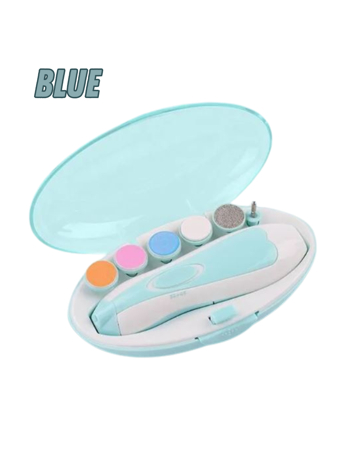 Маникюрный набор для детей NAIL TRIMMER XL-667 триммер для ногтей/полировщик Голубой - фото 9