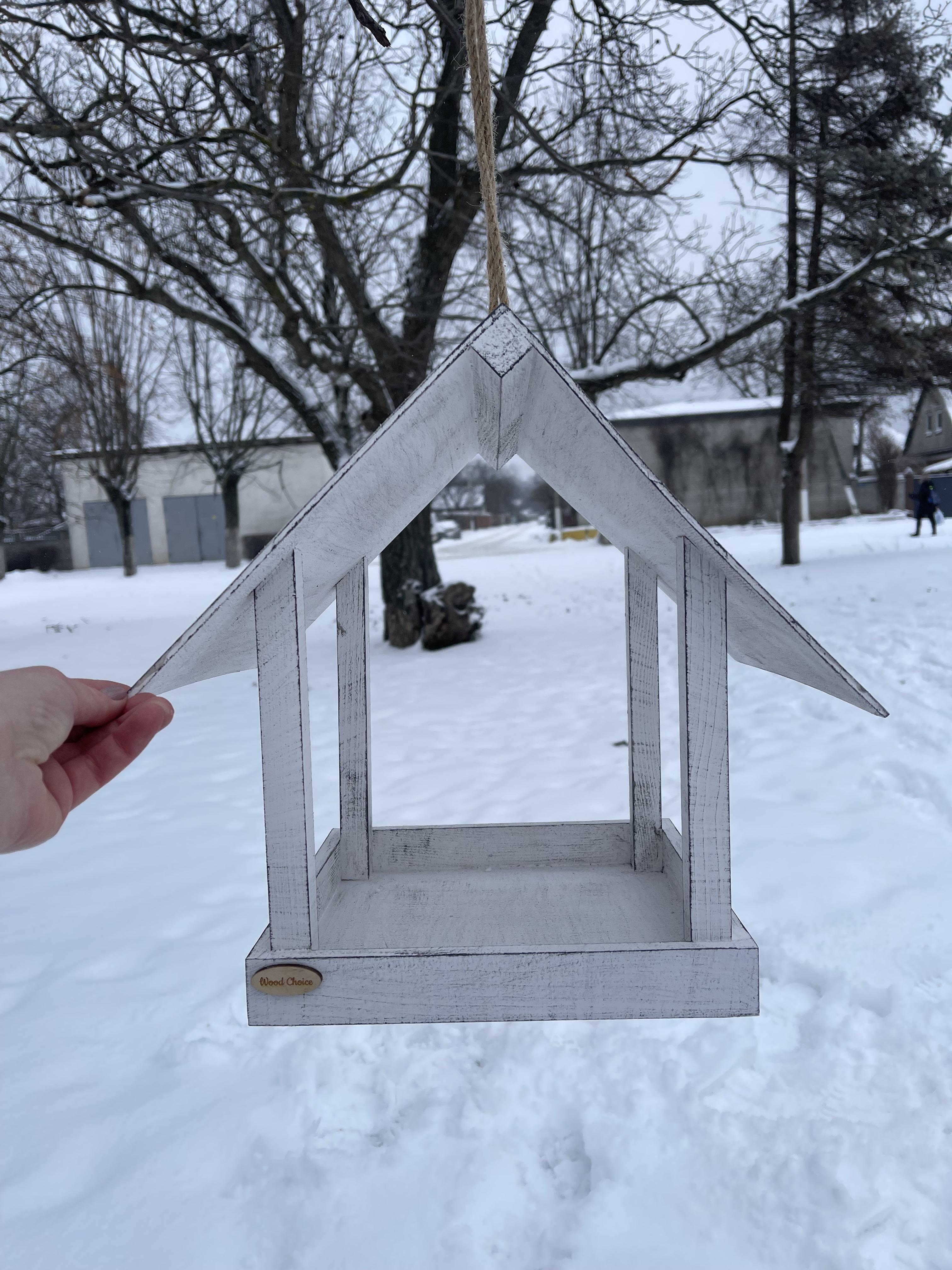 Кормушка для птиц подвесная 250 г корма 20х25х28 см (225) - фото 4 Кормушка для птиц подвесная 250 г корма 20х25х28 см (225) - фото 4