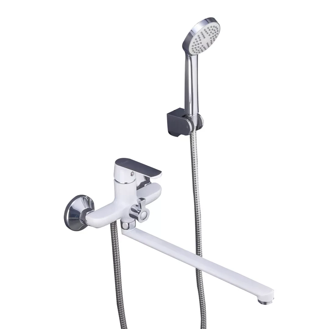 Змішувач для ванни Frap F2231 з душовим гарнітуром Білий/Хром (2465586866) Змішувач для ванни Frap F2231 з душовим гарнітуром Білий/Хром (2465586866)