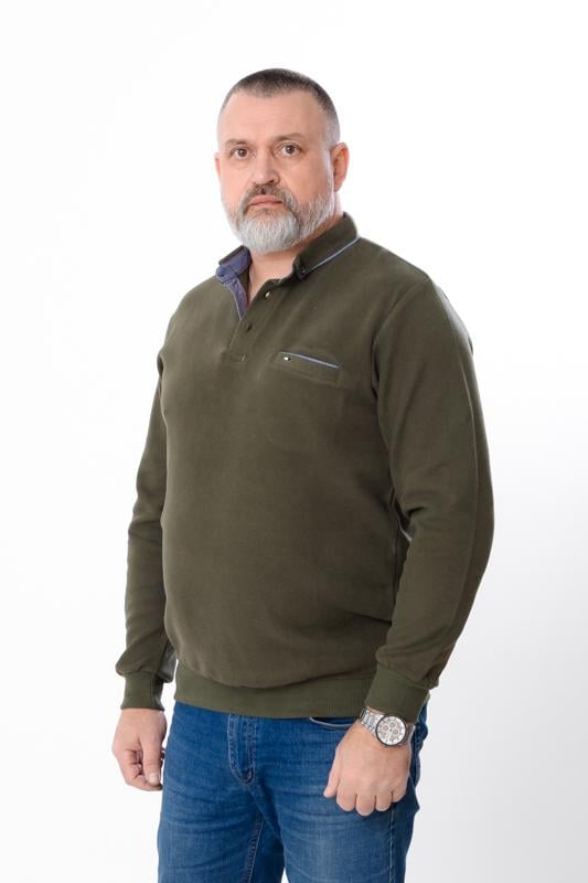 Кофта поло чоловіча Носи Своє L Хакі (15532) - фото 2 Кофта поло чоловіча Носи Своє L Хакі (15532) - фото 2